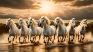 Seven Running Horse Picture